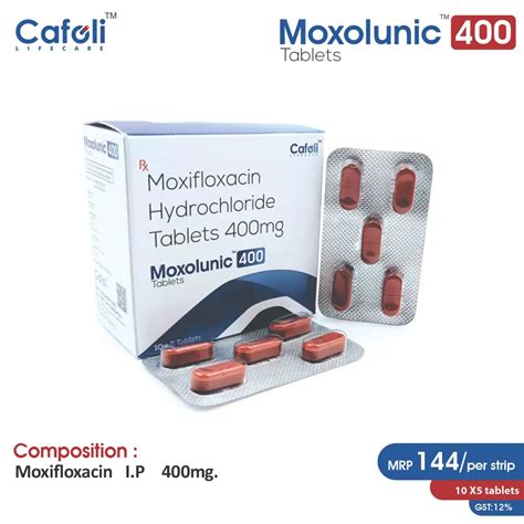 Moxolunic 400 Tablet (Moxifloxacin 400mg)