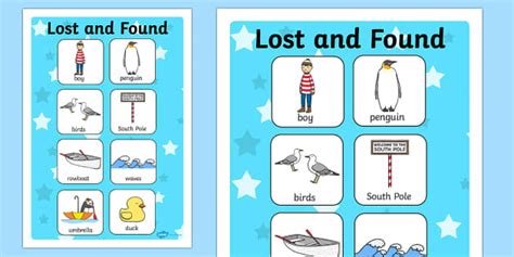 Vocabulary Poster to Support Teaching on Lost and Found