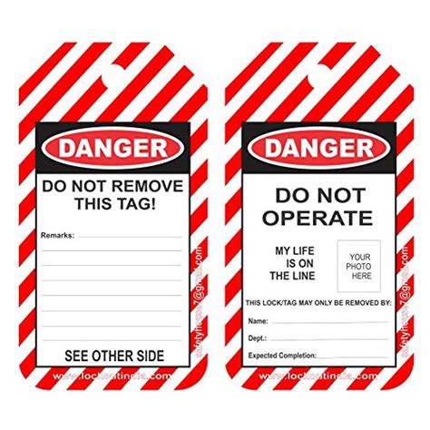 Safety House Loto Lockout Tagout Loto Tags -Set of 10 : Amazon.in ...