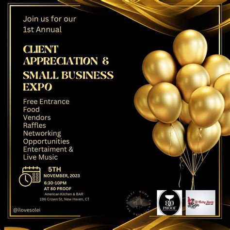 Client Appreciation Event & Small Business Expo , 80 PROOF American ...