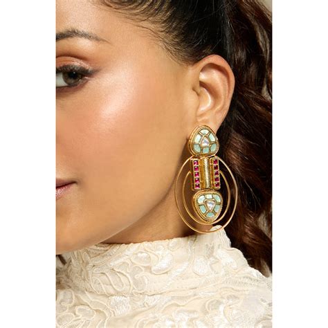 Buy Joules By Radhika Multi-Color Reverie Drop Earrings Online