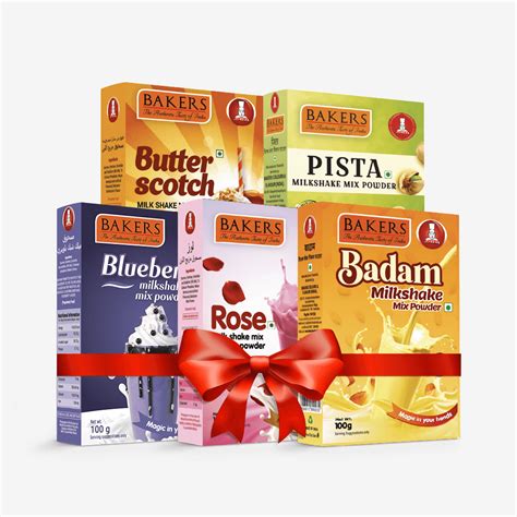 BAKERS Milkshake Mix Powder Pack of 5 PISTA + BUTTERSCOTCH – Pluugin Store
