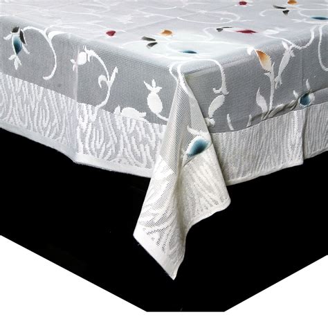 Buy Kuber Industries Cotton 4 Seater Center Table Cover - Cream ...