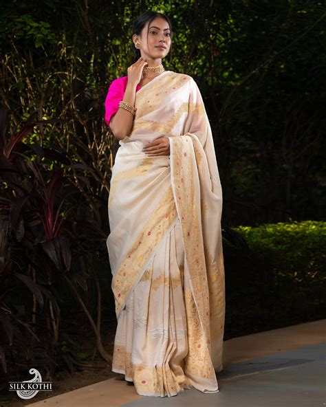 Tussar Banarasi Silk Sarees in India l Silk Kothi – SILK KOTHI