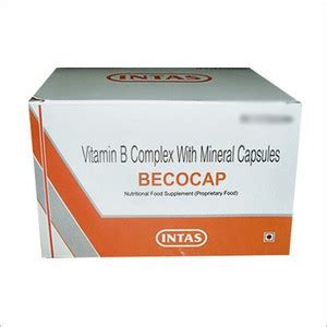 INTAS Becocap Vitamin B Complex with Copper & Zinc Capsules Price in ...