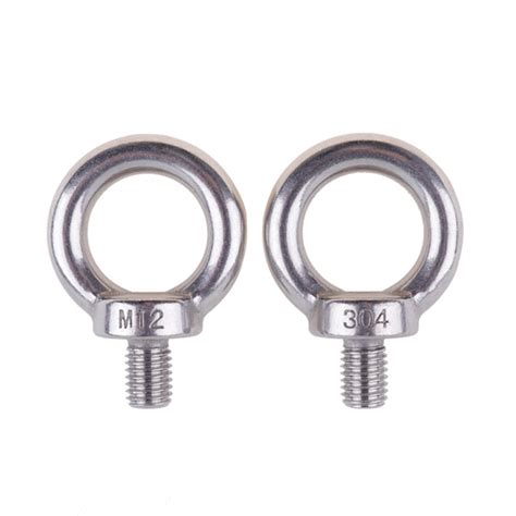 Eowpower 2 Pieces M12 Male Thread Machinery Shoulder Lifting Ring Eye ...