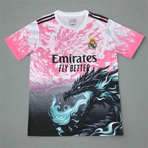 Real Madrid Pink & Blue Dragon Special Edition Jersey