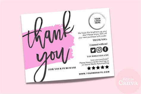 Business Logo Thank You Cards 的图像结果