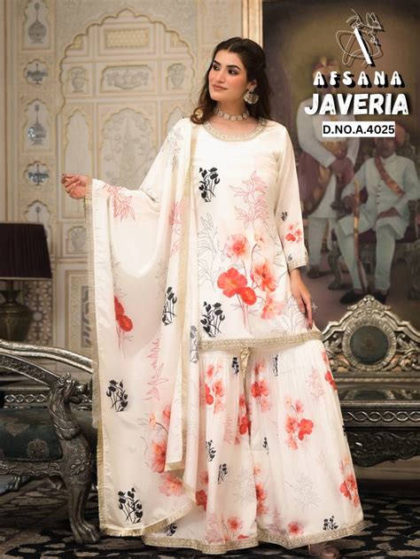 Afsana Javeria Digital Printed Embroidered Readymade Collection