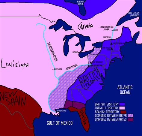French And Indian War Map The French And Indian War