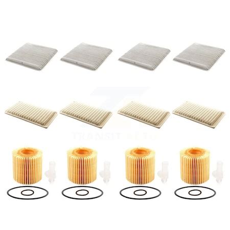 Pur 4X Air + 4X Cabin + 4X Engine Cartridge Oil Filter 12 Total Kit For ...