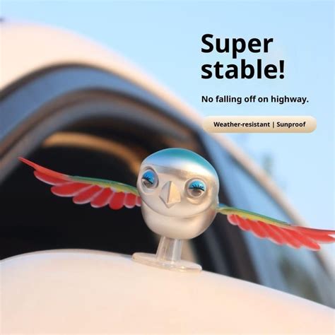 Car Flying Bird Toy for Dashboard | Moving Flapping Bird Car Decoration ...