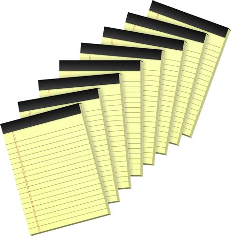 Amazon.com : Yellow Legal Pads, Note Pads, 4 x 6 Inch, 8 Pack, 30 ...