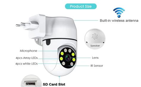 Buy Maizic Smarthome 3MP FHD WiFi Indoor Security Camera | Plug & Play ...