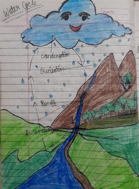 With the aid of a diagram, explain the working of the hydrological ...