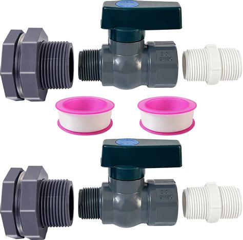 Voaesdk 2 Pack Rain Barrel Diverter Kit, 34 Inch PVC Garden India | Ubuy