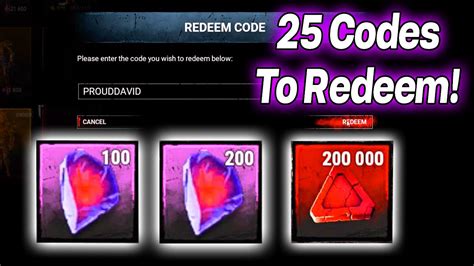 Redeemable Code Dbd 的图像结果