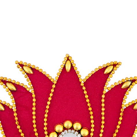 Rangoli Sticker - 3.5 x 2 Inches | Kolam Sticker/ Lotus With Mirror De ...