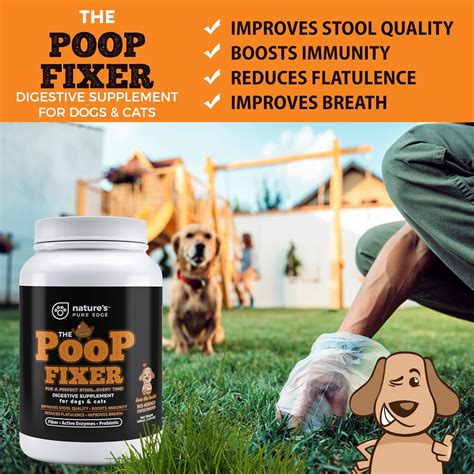 Buy Poop Fixer. Cat & Dog Fiber Supplement Powder for The Perfect Poop ...