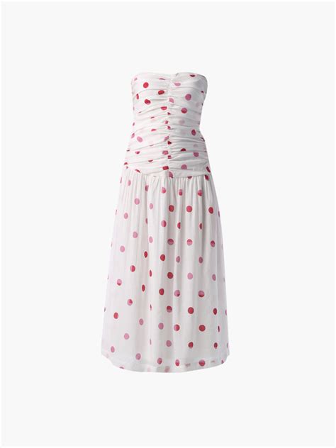 Polka Dot Off-Shoulder Dress