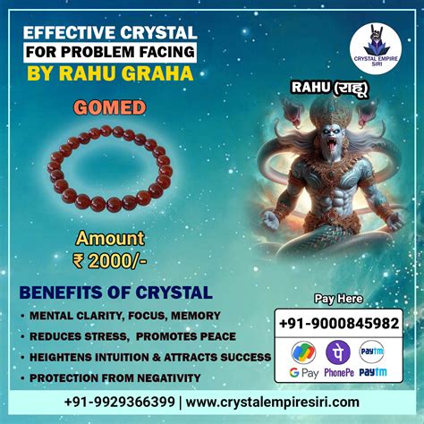 Rahu Graha Remedy Crystal (Gomed Bracelet) | Rahu Planet Remedies ...