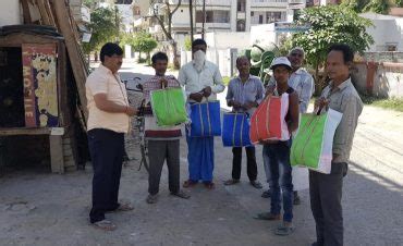 Villege in mask distrubution &food distrubution - Self4Society