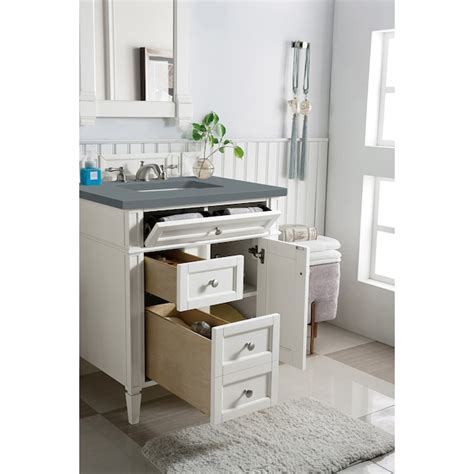 James Martin Vanities Brittany 30-in Bright White Undermount Single ...