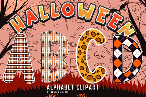 Halloween Alphabet Letters a-Z Graphic by Design Disport · Creative Fabrica