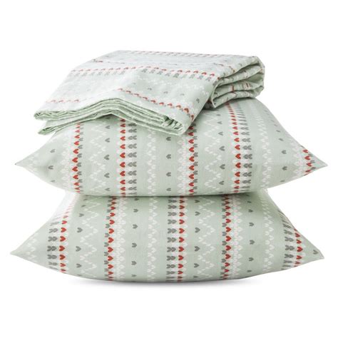 Cozy up this holiday season with our Fair Isle Flannel Sheets