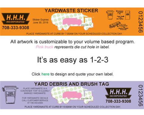 Image result for Yard Waste Stickers