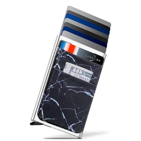 Buy Automatic Pop Up Minimalist Wallet for Men, RFID Blocking ...