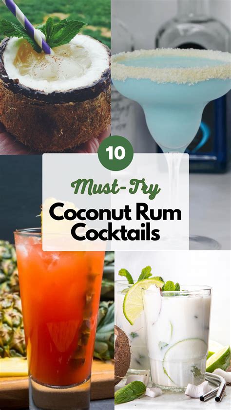 Coconut rum cocktail – Artofit