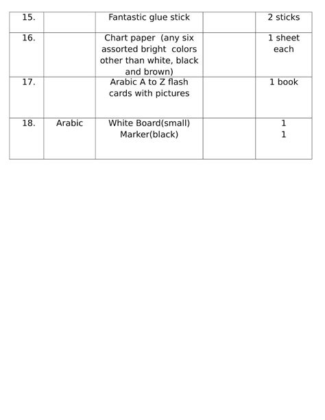 School Stationery for Grade 1 的图像结果