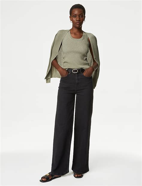 Buy Sparkly Crew Neck Knitted Vest at Marks & Spencer