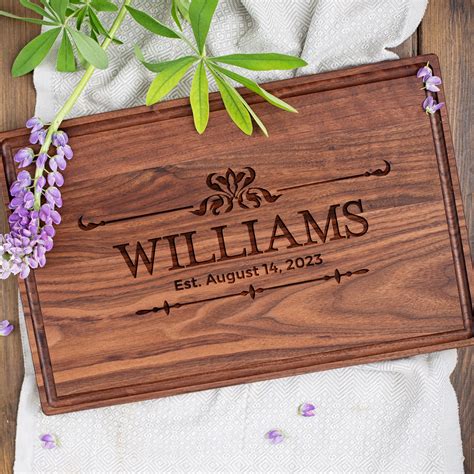 Monogrammed Cutting Boards | Personalized Wedding Gifts - Forest Decor