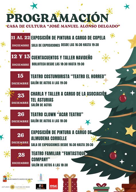 Programación mes de diciembre en la Casa de Cultura "José Manuel Alonso ...