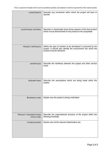 Image result for Project Initation Document Template APM