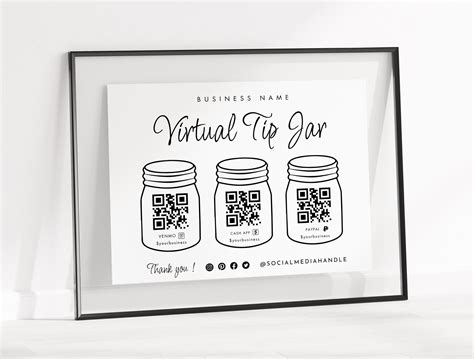 Virtual tip jar sign – Artofit