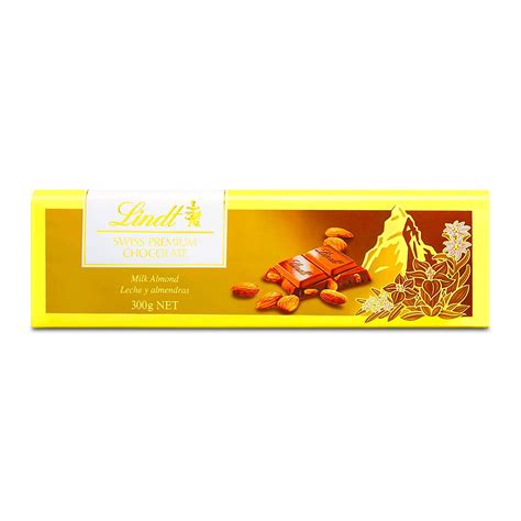Lindt Gold Tab Chocolate with Almond Milk 300g – glamshow