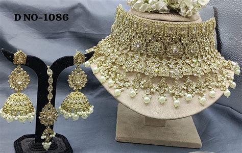 Polki Bridal Necklace Set Sku-1086 B2 – rchie creation llp