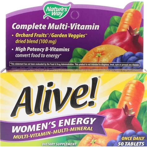 Nature's Way, Alive! Women's Energy, Multivitamin-Multimineral, 50 ...