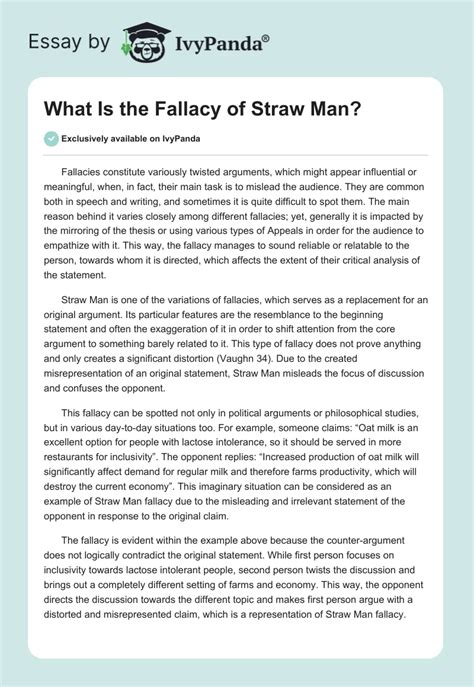 Image result for Straw man Fallacy