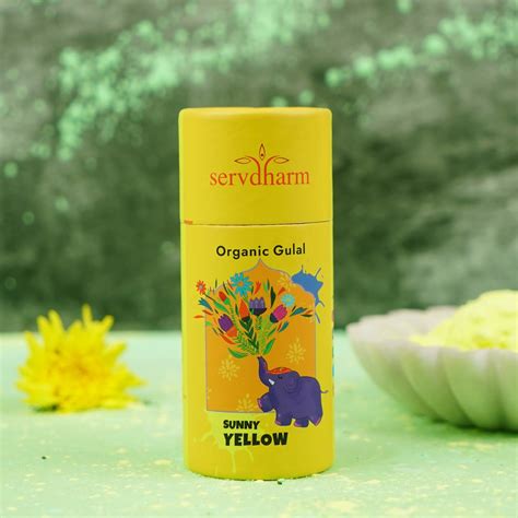 Organic Yellow Gulal 100G