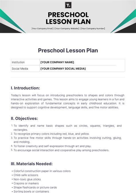 Preschool Lessons 的图像结果