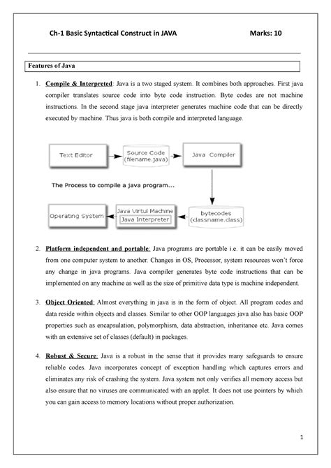 Ch1 Basic syntactical construct in java - Ch-1 Basic Syntactical ...