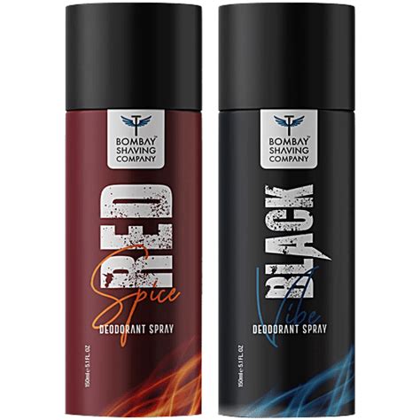 Buy Bombay Shaving Company Red Spice & Black Vibe Deodorant - For Men ...