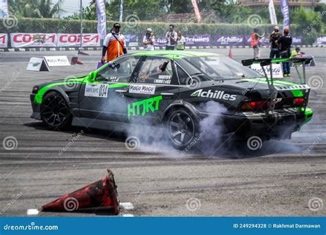 Nissan Cefiro A31 Drift Car on Drifting Event Editorial Stock Photo ...