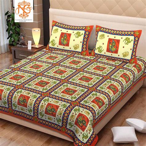 NAIWAL FASHION Reversible Cotton Double Bed Cover - Buy NAIWAL FASHION ...