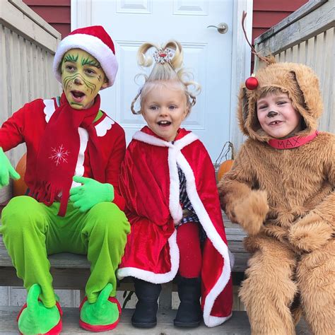 The grinch Halloween costumes. Unique! | Kids grinch costume, Grinch ...