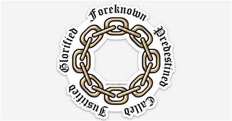 Golden Chain 4” by Specter & Bride Co. | Die cut stickers | Sticker ...